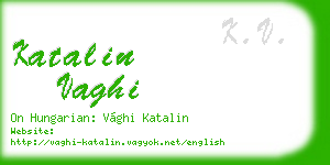 katalin vaghi business card
