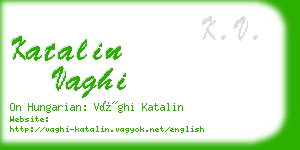 katalin vaghi business card